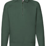 Klassisk sweatshirt zip neck – unisex