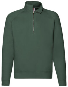 Klassisk sweatshirt zip neck – unisex