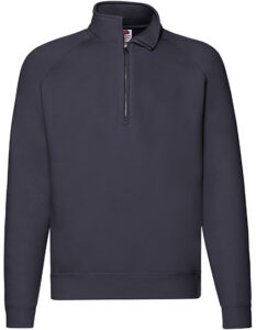 Klassisk sweatshirt zip neck – unisex