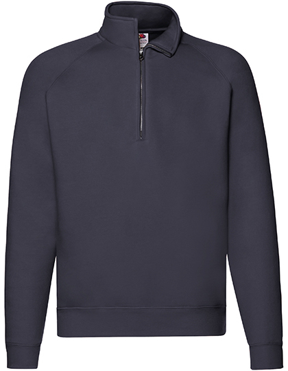 Klassisk sweatshirt zip neck – unisex