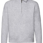 Klassisk sweatshirt zip neck – unisex