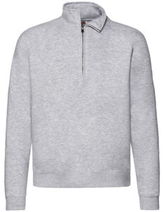 Klassisk sweatshirt zip neck – unisex
