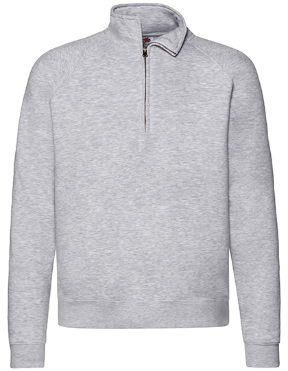 Klassisk sweatshirt zip neck – unisex