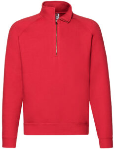 Klassisk sweatshirt zip neck – unisex