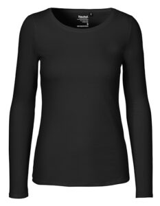 Økologisk Langærmet dame t-shirt