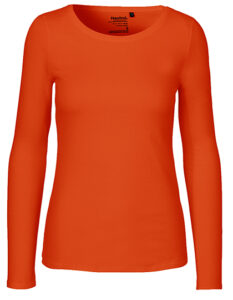 Økologisk Langærmet dame t-shirt