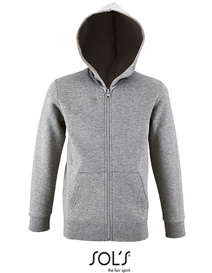 Kids´ Zip Hoodie Stone
