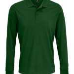Unisex Long Sleeve Polycotton Polo Shirt