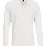 Unisex Long Sleeve Polycotton Polo Shirt