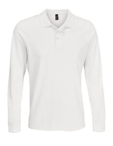 Unisex Long Sleeve Polycotton Polo Shirt