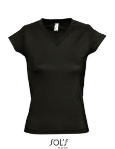 Women´s V-Neck-T-Shirt Moon
