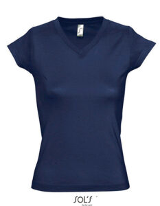 Women´s V-Neck-T-Shirt Moon
