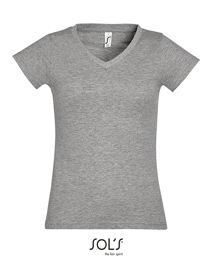 Women´s V-Neck-T-Shirt Moon
