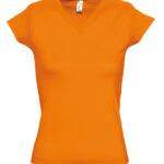 Women´s V-Neck-T-Shirt Moon