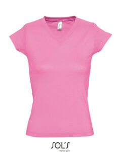 Women´s V-Neck-T-Shirt Moon