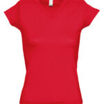 Women´s V-Neck-T-Shirt Moon