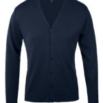 Men´s Golden V-Neck Knitted Cardigan