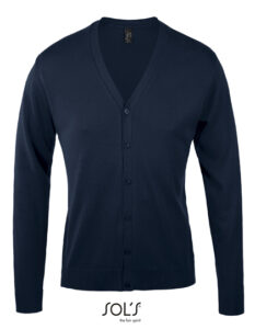 Men´s Golden V-Neck Knitted Cardigan