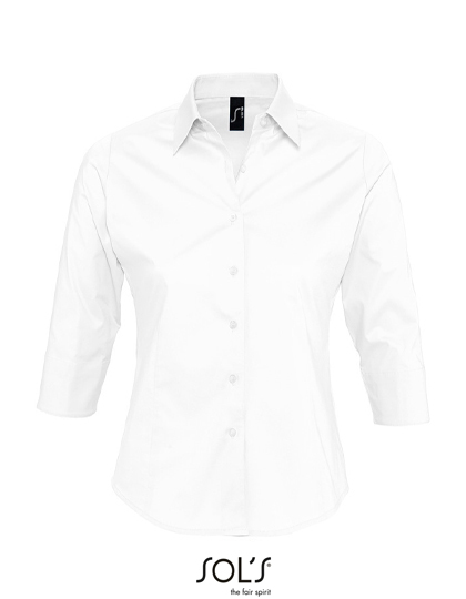 Women´s Stretch-3/4-Sleeve Blouse Effect