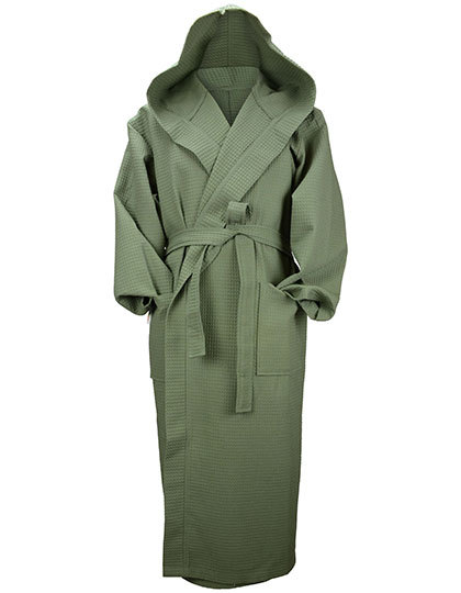 Robezz® Waffle Bathrobe With Hood