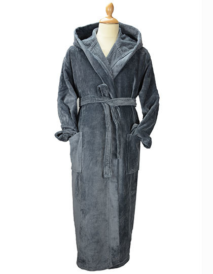 DeLuxe Velour Bathrobe with hood
