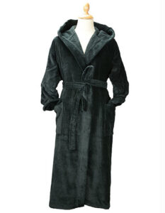 DeLuxe Velour Bathrobe with hood