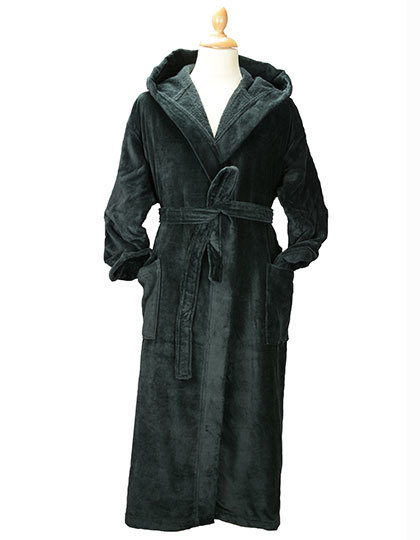 DeLuxe Velour Bathrobe with hood