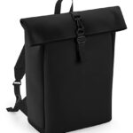 Matte PU Roll-Top Backpack