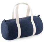 Denim Barrel Bag