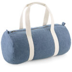 Denim Barrel Bag