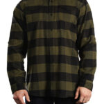 Woven Plaid Flannel Shirt