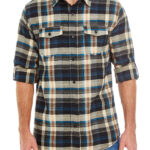 Woven Plaid Flannel Shirt