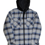 Men´s Flannel Jacket With Sherpa Hoodie