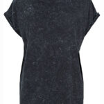 Ladies´ Acid Washed Extended Shoulder Tee