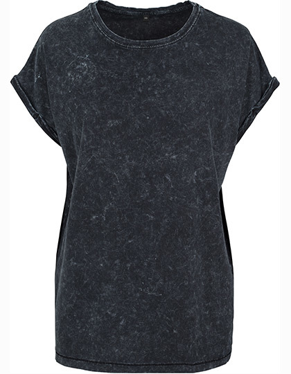Ladies´ Acid Washed Extended Shoulder Tee