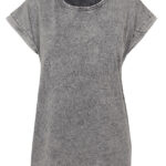 Ladies´ Acid Washed Extended Shoulder Tee