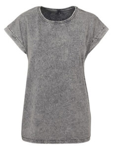 Ladies´ Acid Washed Extended Shoulder Tee