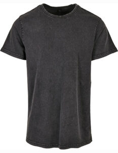 Acid Washed Round Neck Tee