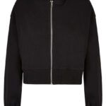 Ladies Short Oversized Zip Jacket