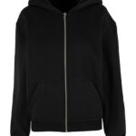 Ladies Loose Fit Zip Hoody