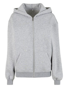 Ladies Loose Fit Zip Hoody