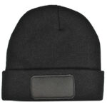 Knitted Hat With Patch