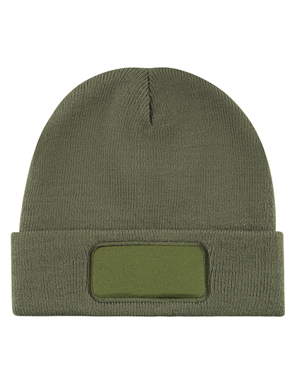Knitted Hat With Patch