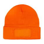 Knitted Hat With Patch