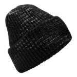 Chunky Knitted Patch Beanie
