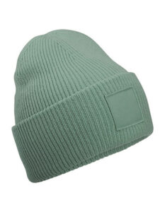 Deep Cuffed Tonal Patch Beanie