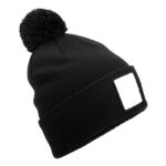 Appliqué Patch Pom Beanie