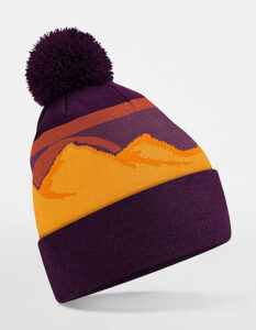 Mountain Peaks Pom Pom Beanie