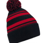Striped Fan Beanie