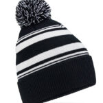 Striped Fan Beanie